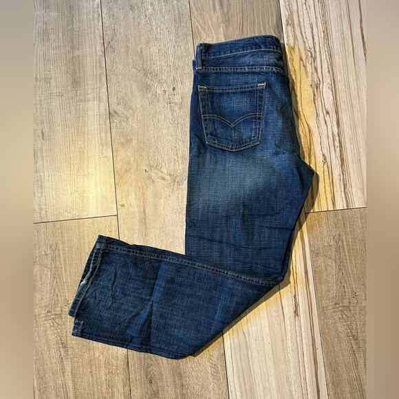 Levi’s dark wash 513 jeans W34 L30 men’s denim straight leg relaxed - Picture 3 of 8